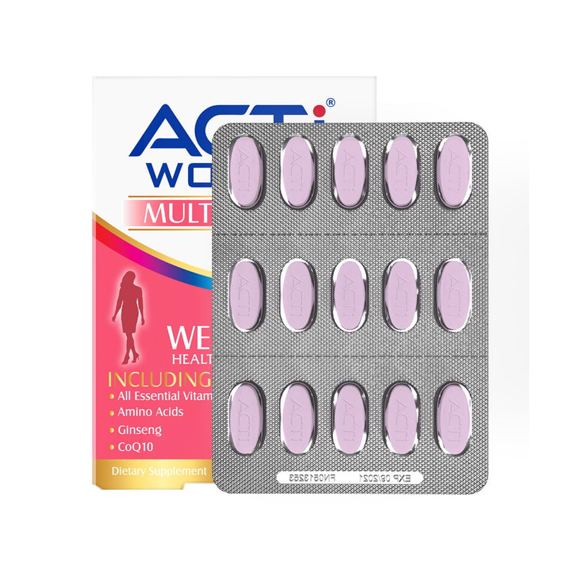 قرص مولتی ویتامین اکتی وومن بسته 30 عددی