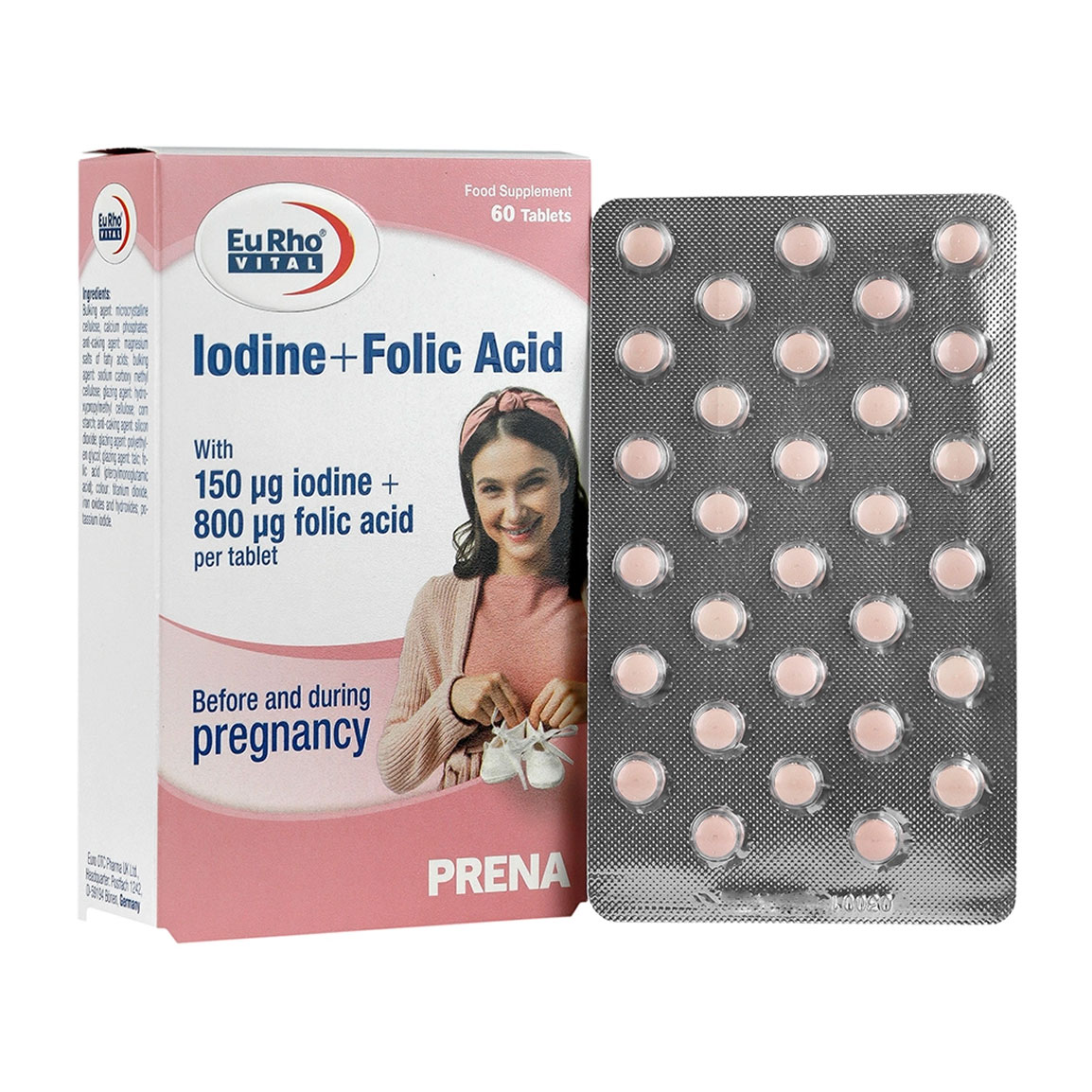 قرص ید و فولیک اسید بسته 60 عددی