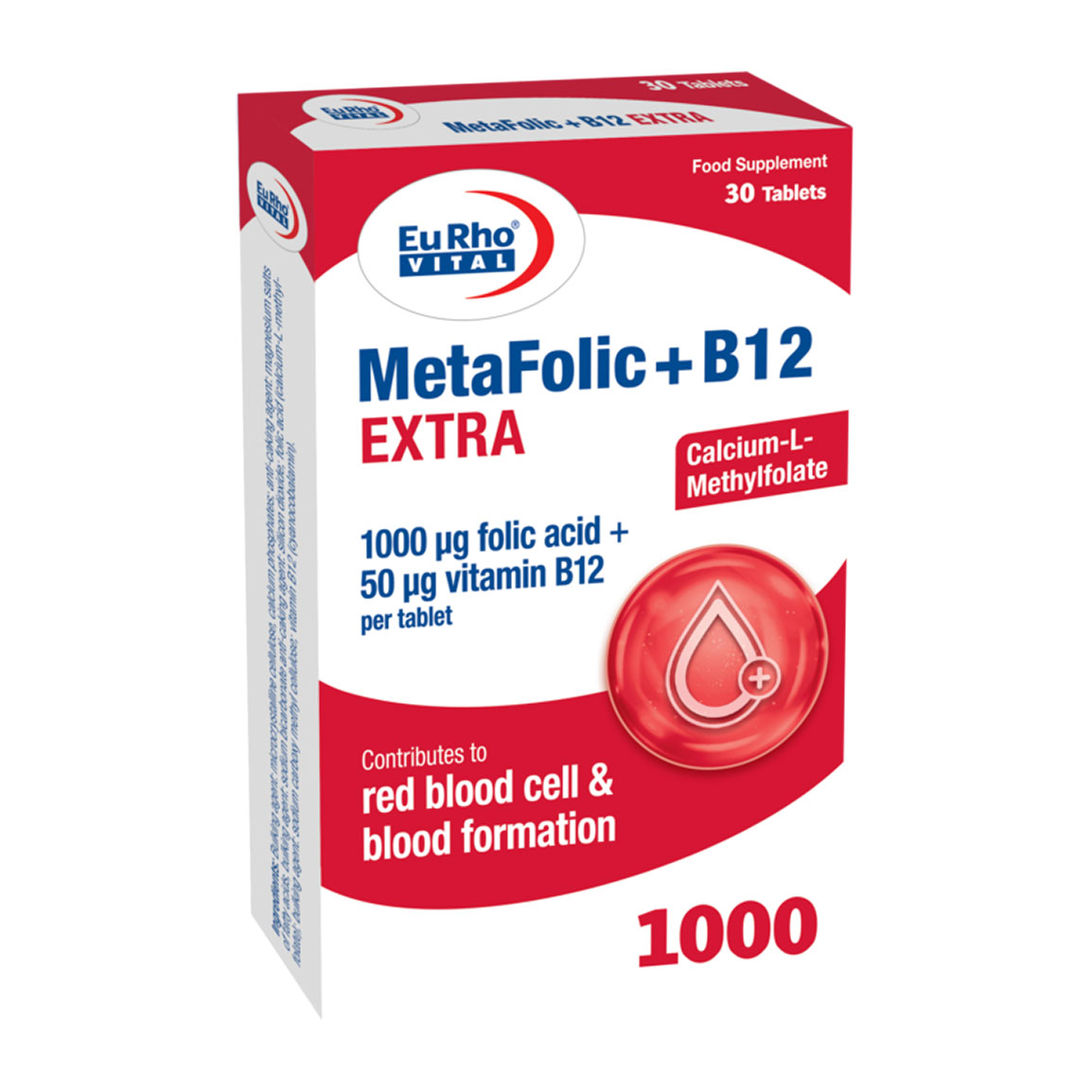 قرص متافولیک و ب12 اکسترا بسته 30 عددی