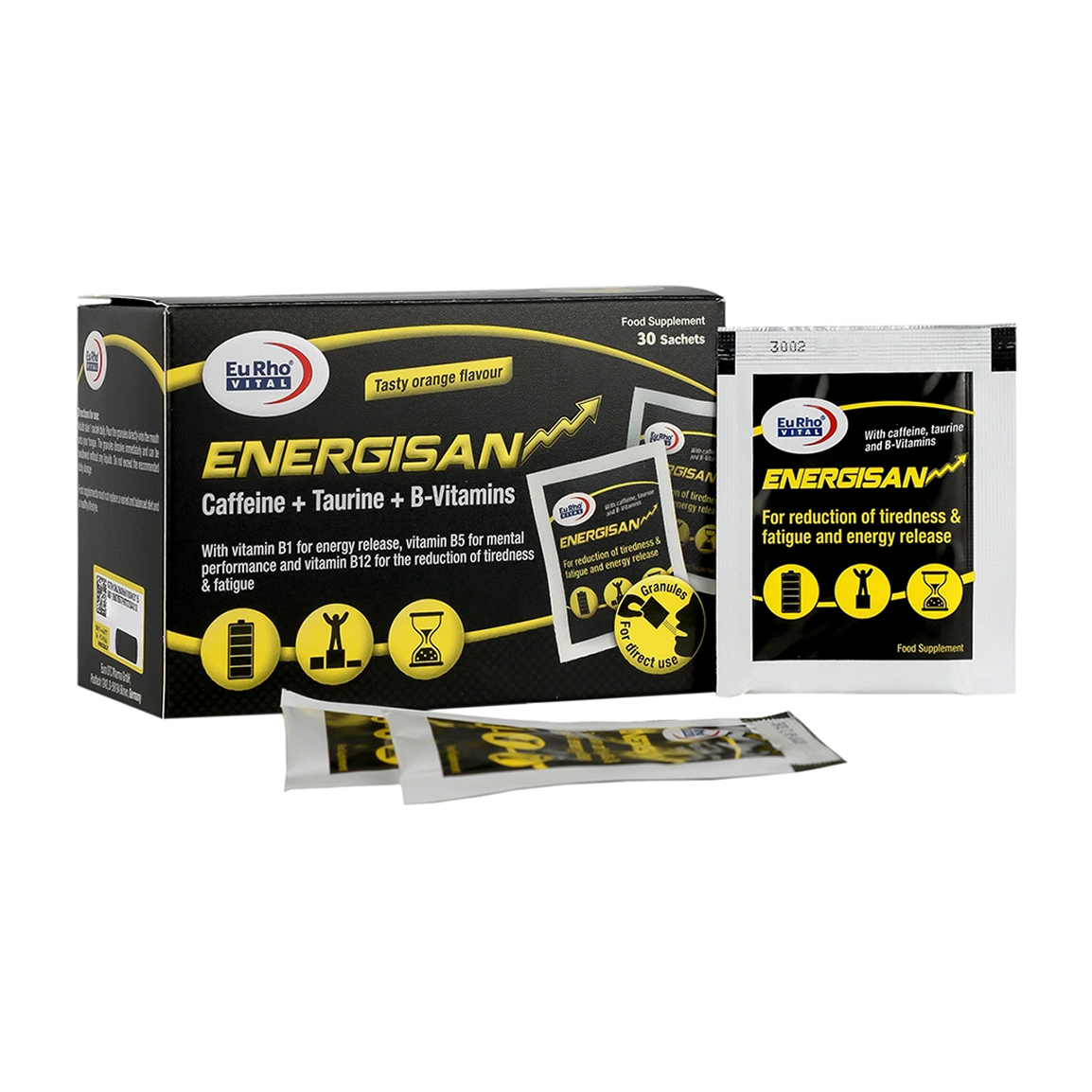 ساشه مکمل تغذیه ای مدل EnergiSan با طعم پرتقال بسته 30 عددی