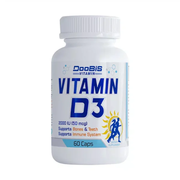 کپسول ویتامین D3 2000 بسته 60 عددی