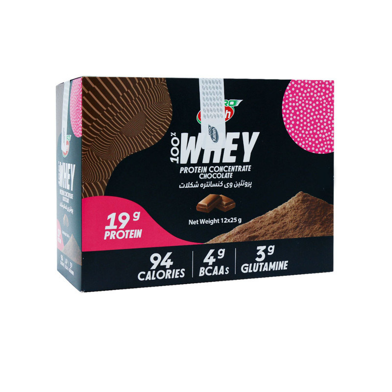 ساشه پروتئین وی با طعم شکلات بسته 12 عددی