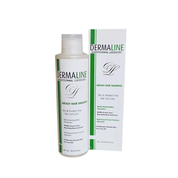 شامپو موهای چرب درمالاین 250 میلی لیتری