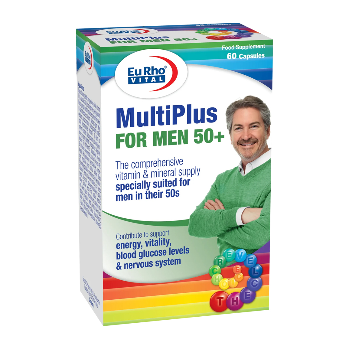 کپسول مولتی پلاس مناسب آقایان بالای 50 سال بسته 60 عددی