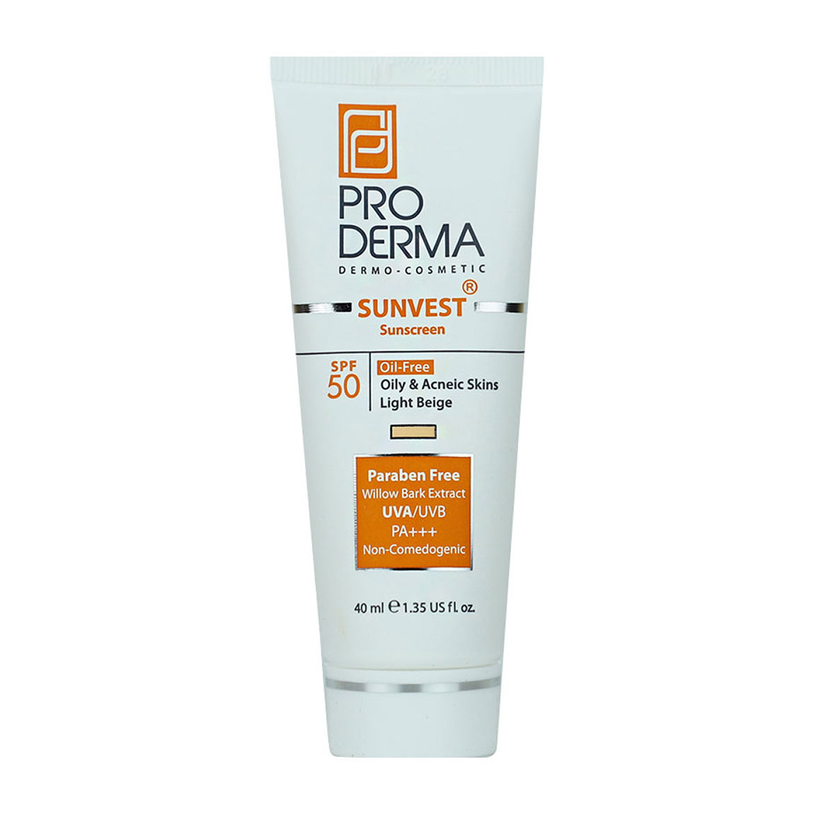 ضد آفتاب سری Sunvest با SPF 50 حجم 40 میلی لیتر