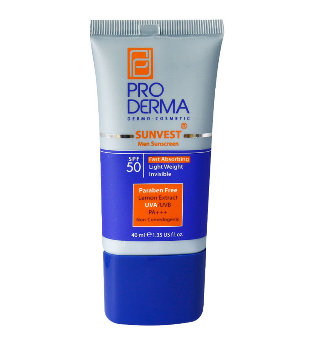 کرم ضد آفتاب مخصوص آقایان فاقد چربی با اس پی اف 50 حجم 40 میل