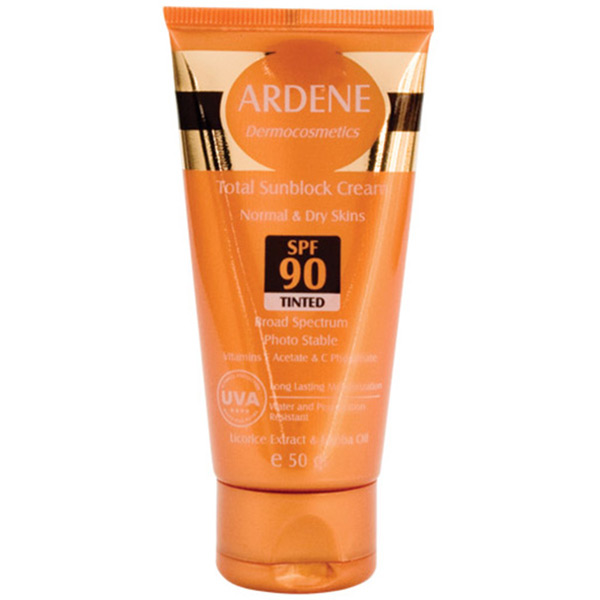 کرم ضد آفتاب رنگی اس پی اف 90