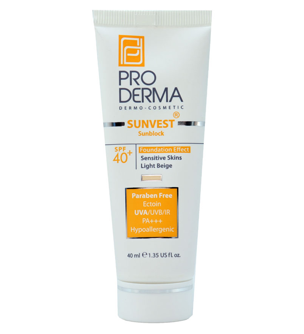 کرم ضد آفتاب فیزیکال اس پی اف 40 پوست های حساس 40 میل