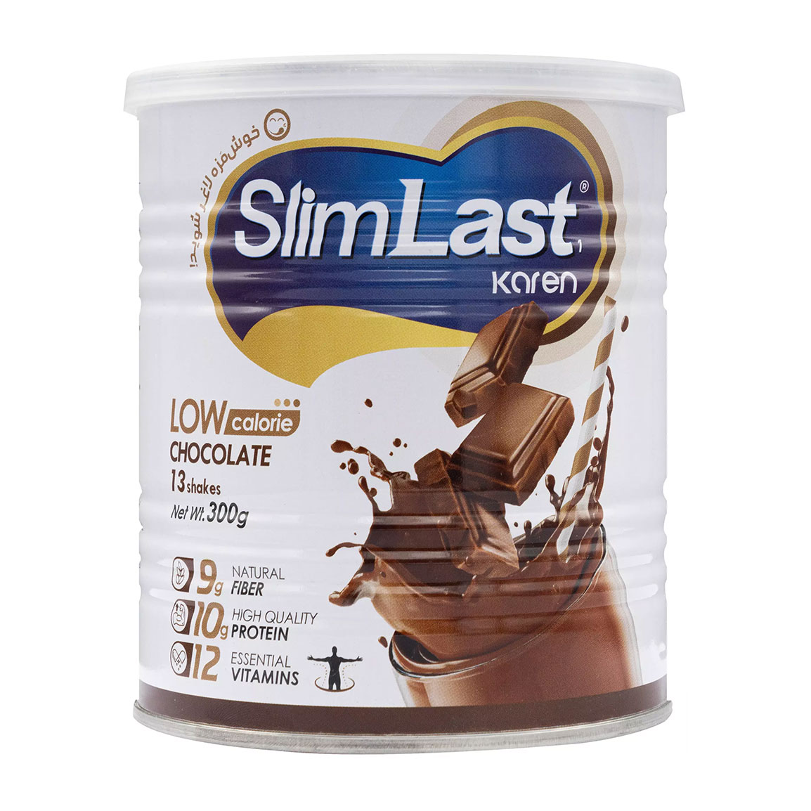 پودر اسلیم لست با طعم شکلات وزن 300 گرم