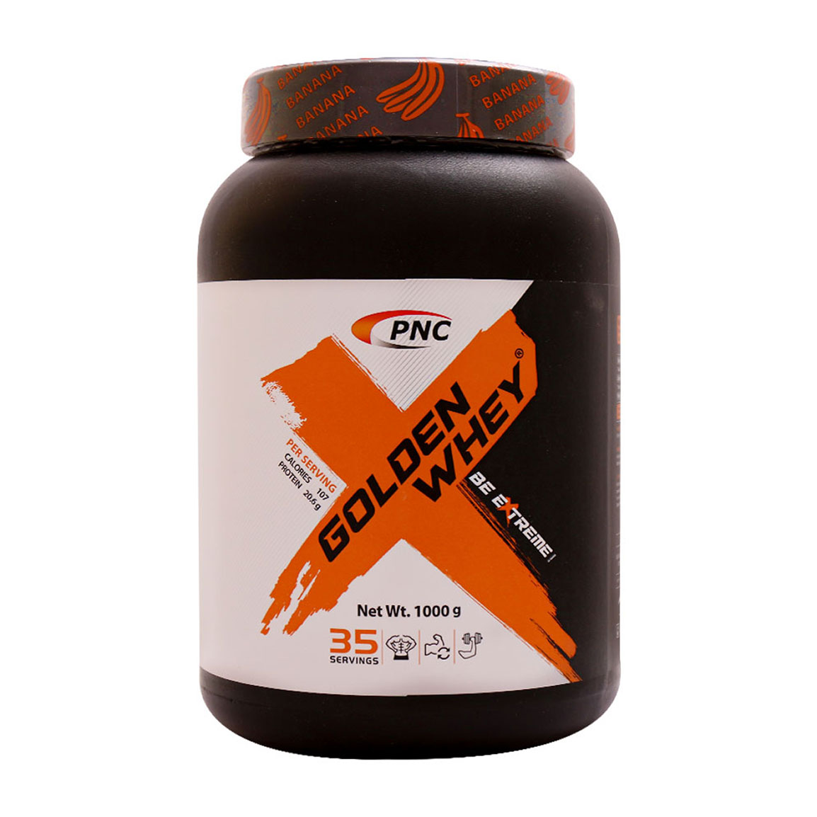 پودر پروتئین گلدن وی با طعم موز وزن 1000 گرم