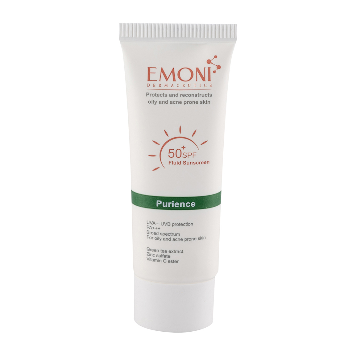 فلوئید ضد آفتاب بی رنگ با SPF50 مناسب پوست چرب و داراى آکنه حجم 50 میلی لیتر