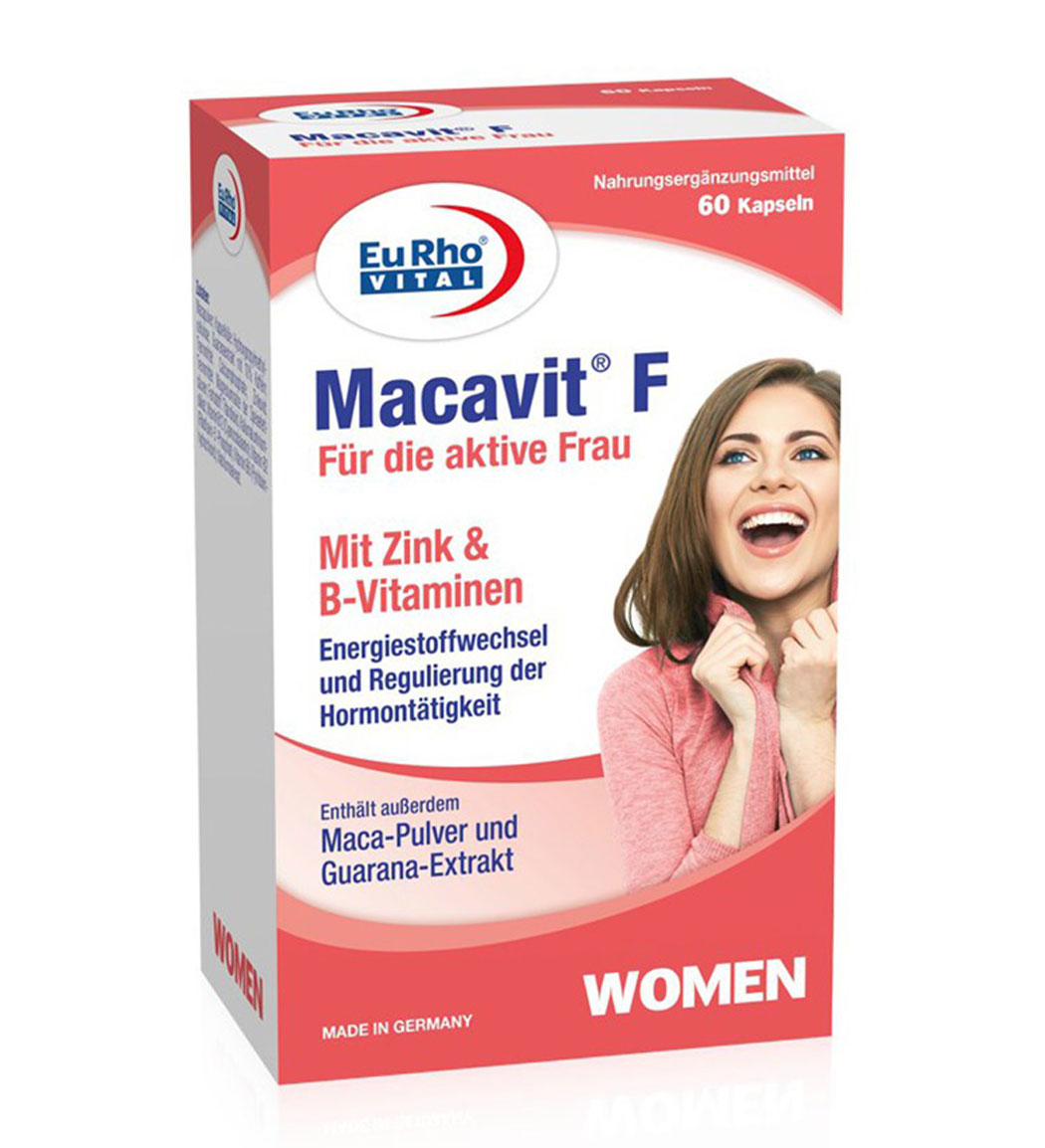 کپسول تقویت میل جنسی مدل ماکاویت اف مخصوص بانوان بسته 60 عدد