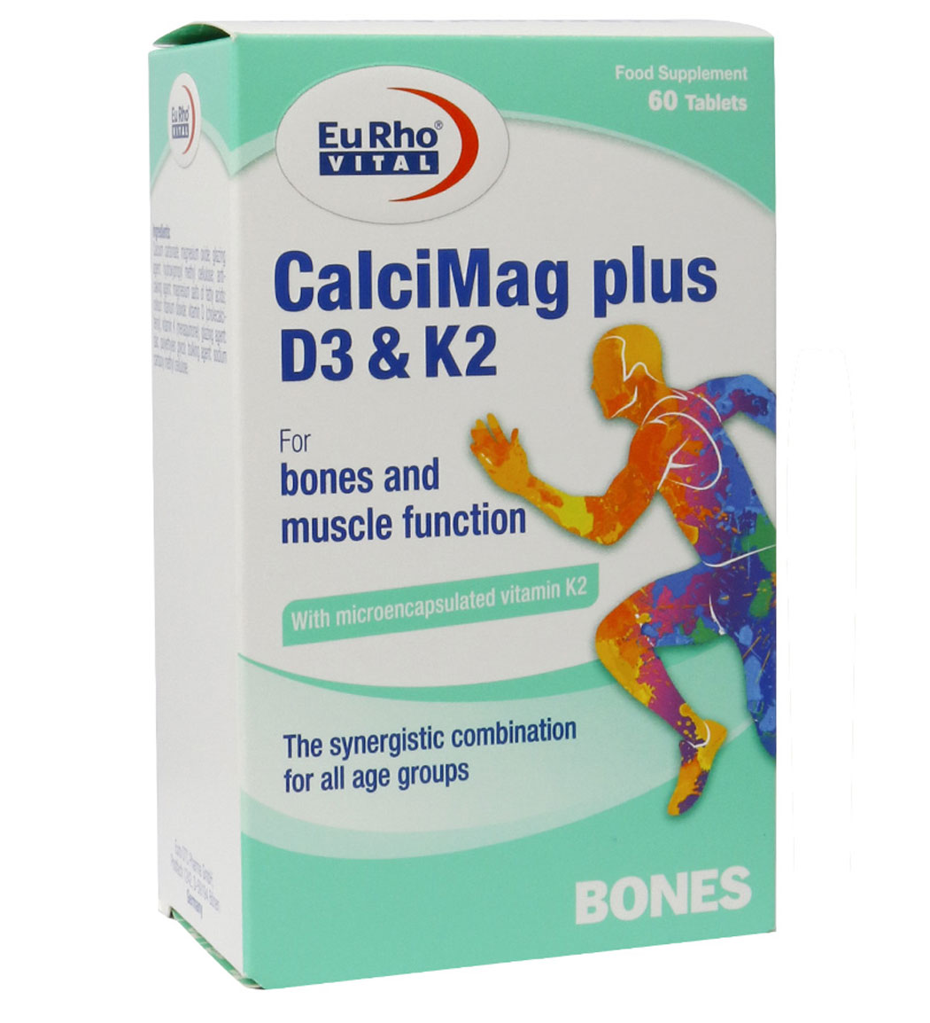 قرص کلسی مگ پلاس D3 و K2 بسته 60 عددی