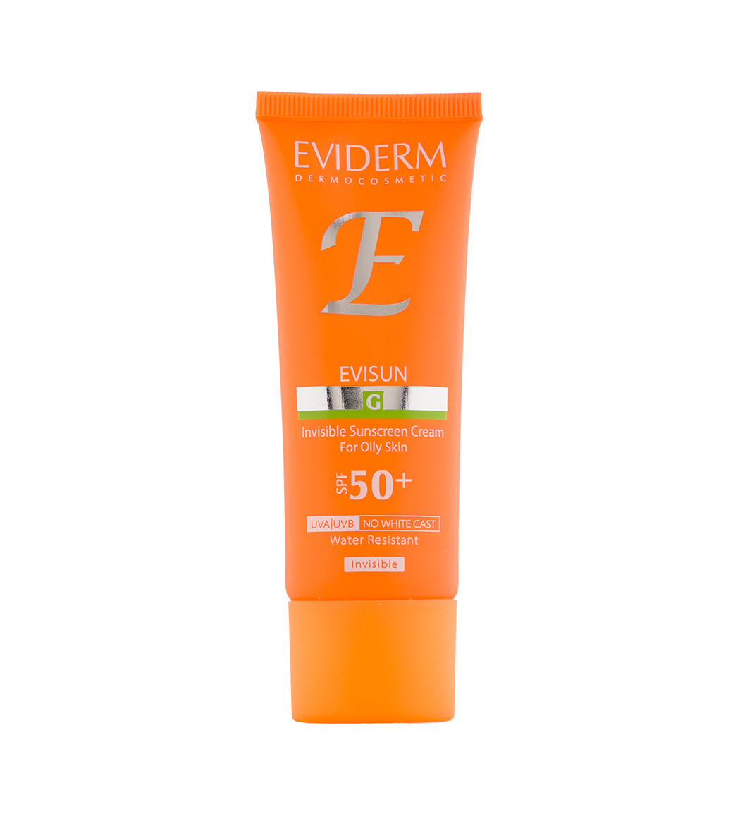 کرم ضدآفتاب بی رنگ مدل G مناسب پوست چرب حجم 40 میل