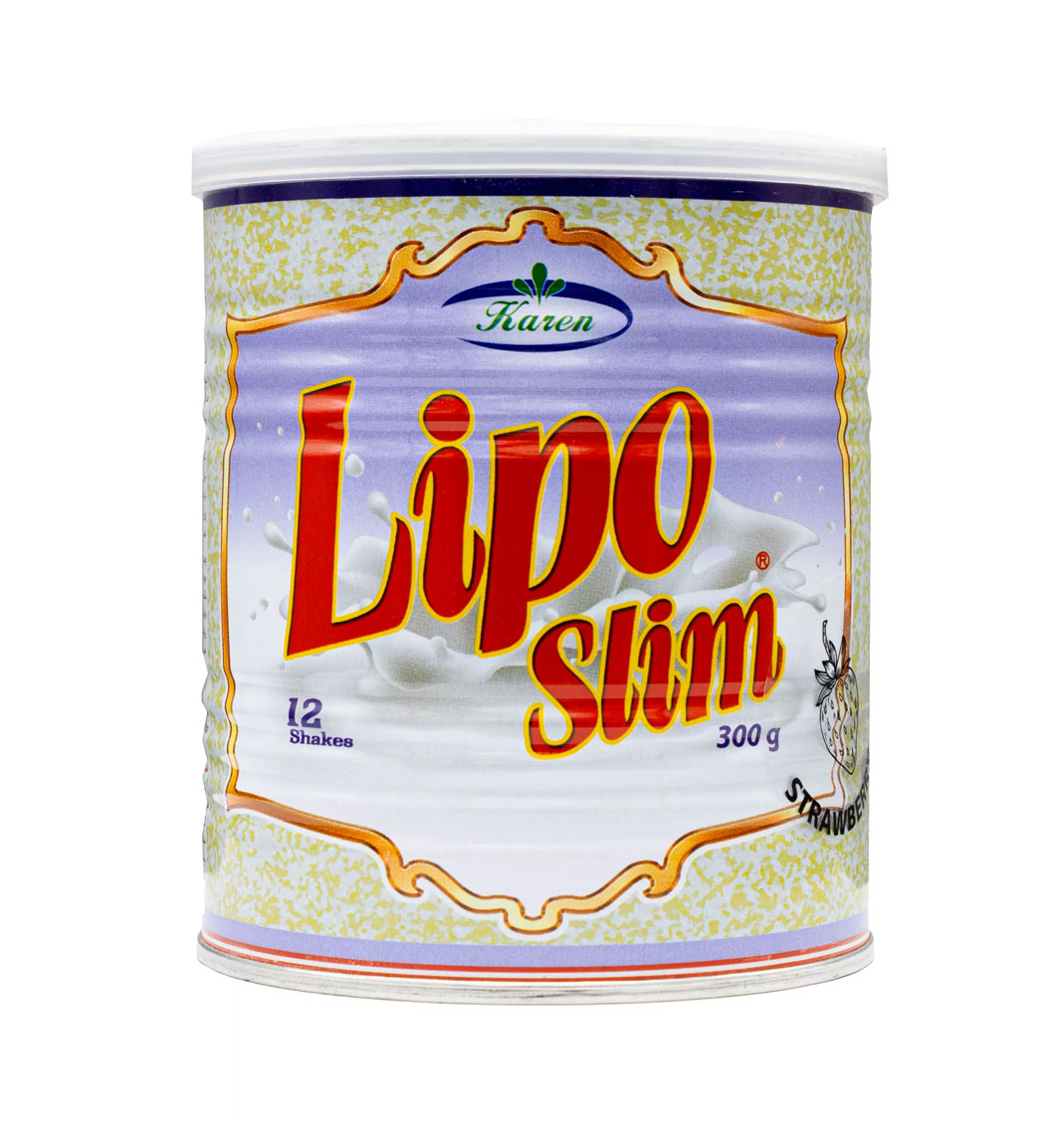پودر لیپو اسلیم با طعم توت فرنگی وزن 300 گرم