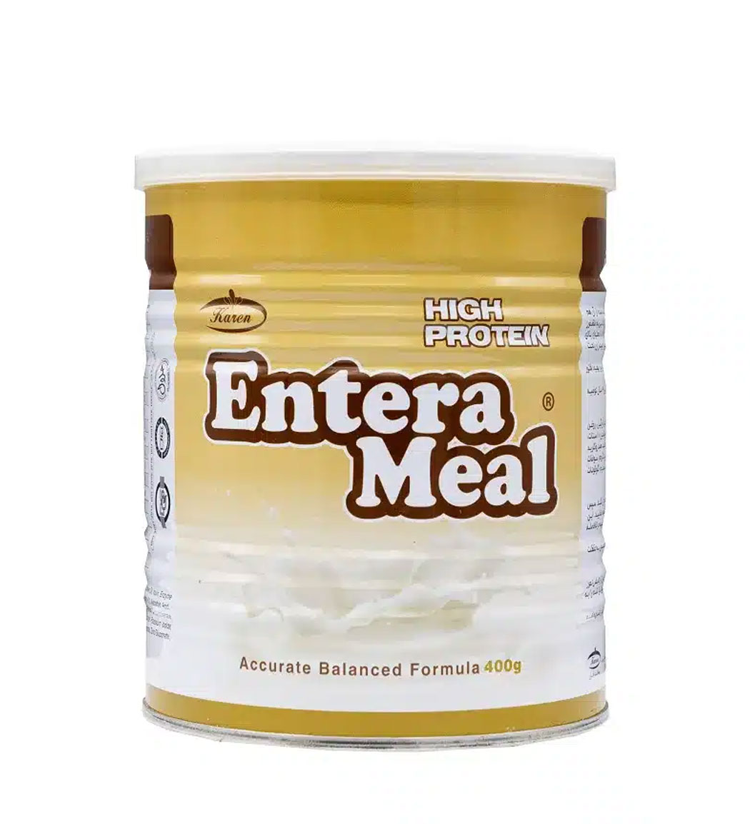 پودر Entera Meal با پروتئین بالا با طعم موز وزن 400 گرم