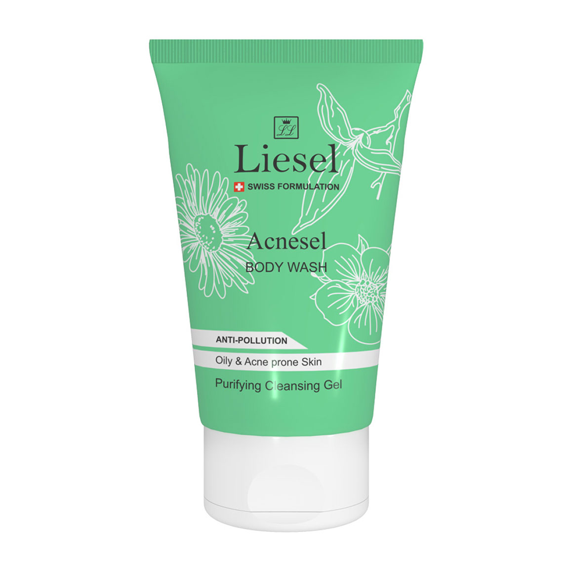 ژل شستشوی بدن پوست چرب آکنه سل حجم 150 میلی لیتر