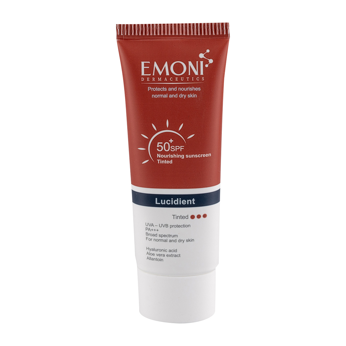 کرم ضد آفتاب رنگی  با SPF50 مناسب پوست نرمال تا خشک حجم 50 میلی لیتر