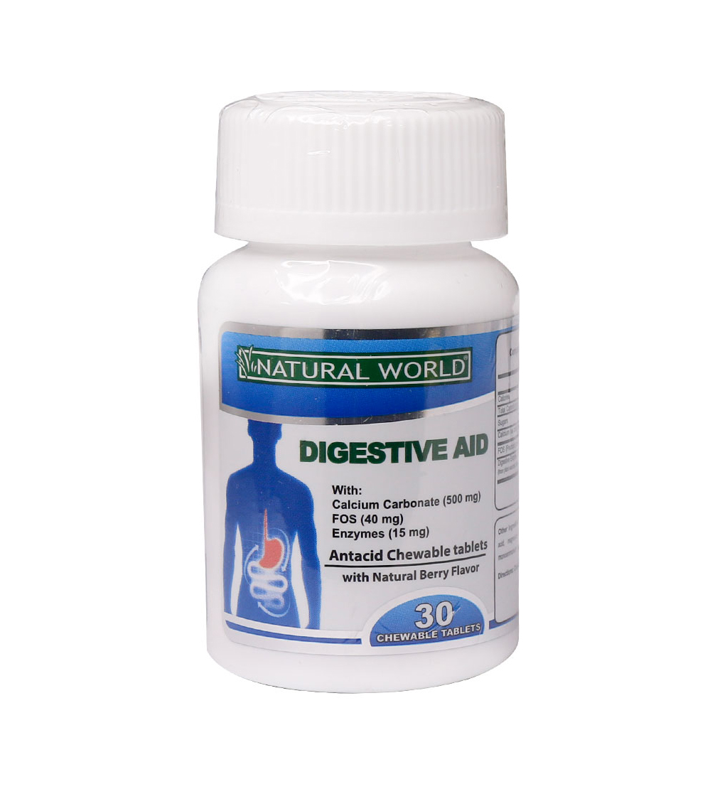 قرص Digestive Aid با طعم توت طبیعی بسته 30 عددی