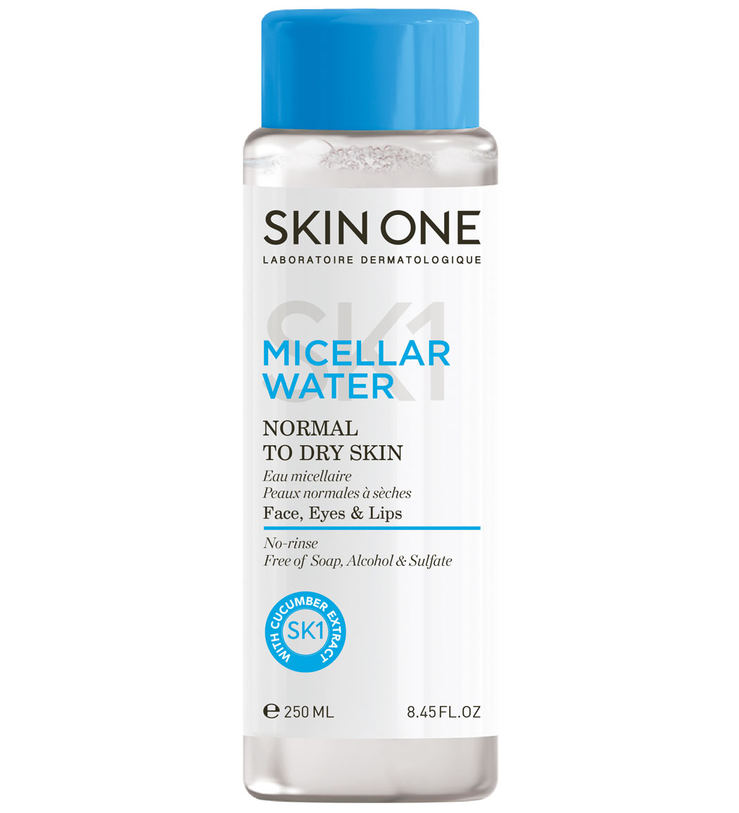 محلول پاک کننده آرایش مناسب پوست نرمال تا خشک 250میل