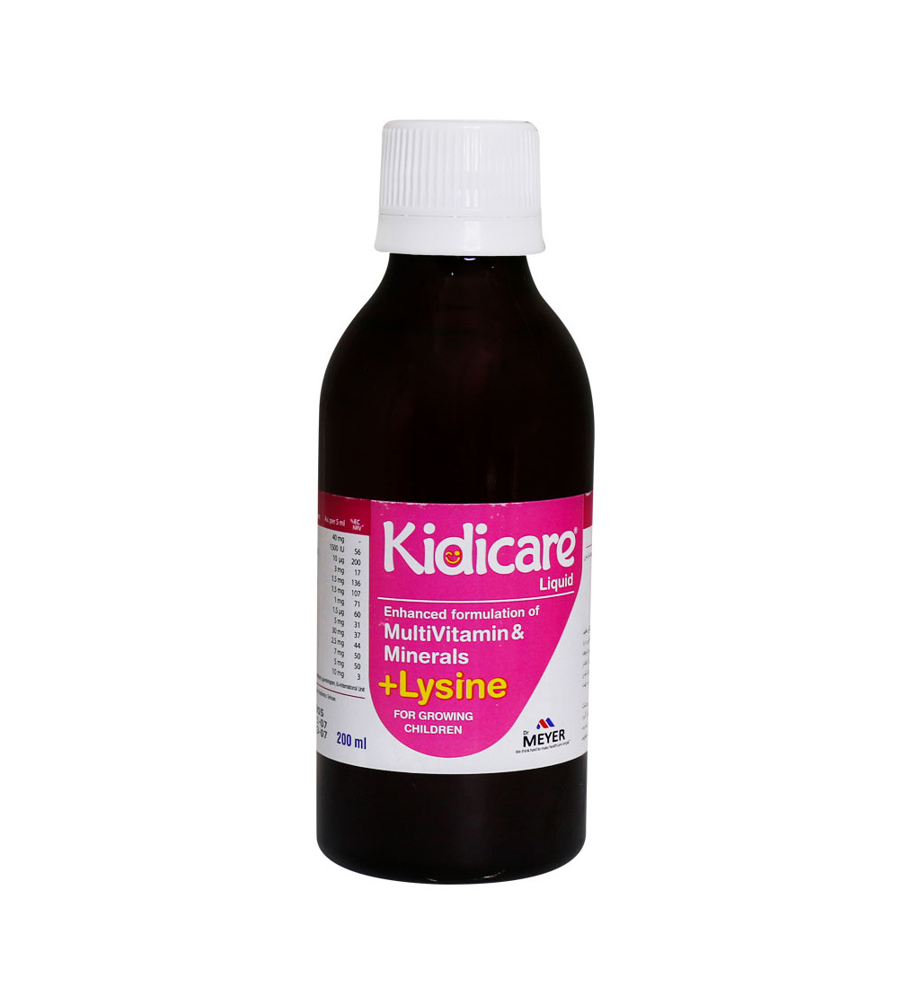 شربت کیدی کر حجم 200 میلی لیتر