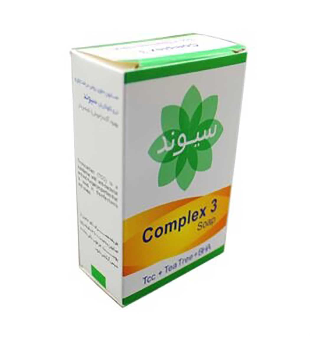 صابون کمپلکس 3 حاوی روغن درخت چای و تری کلوکربان 90گرم