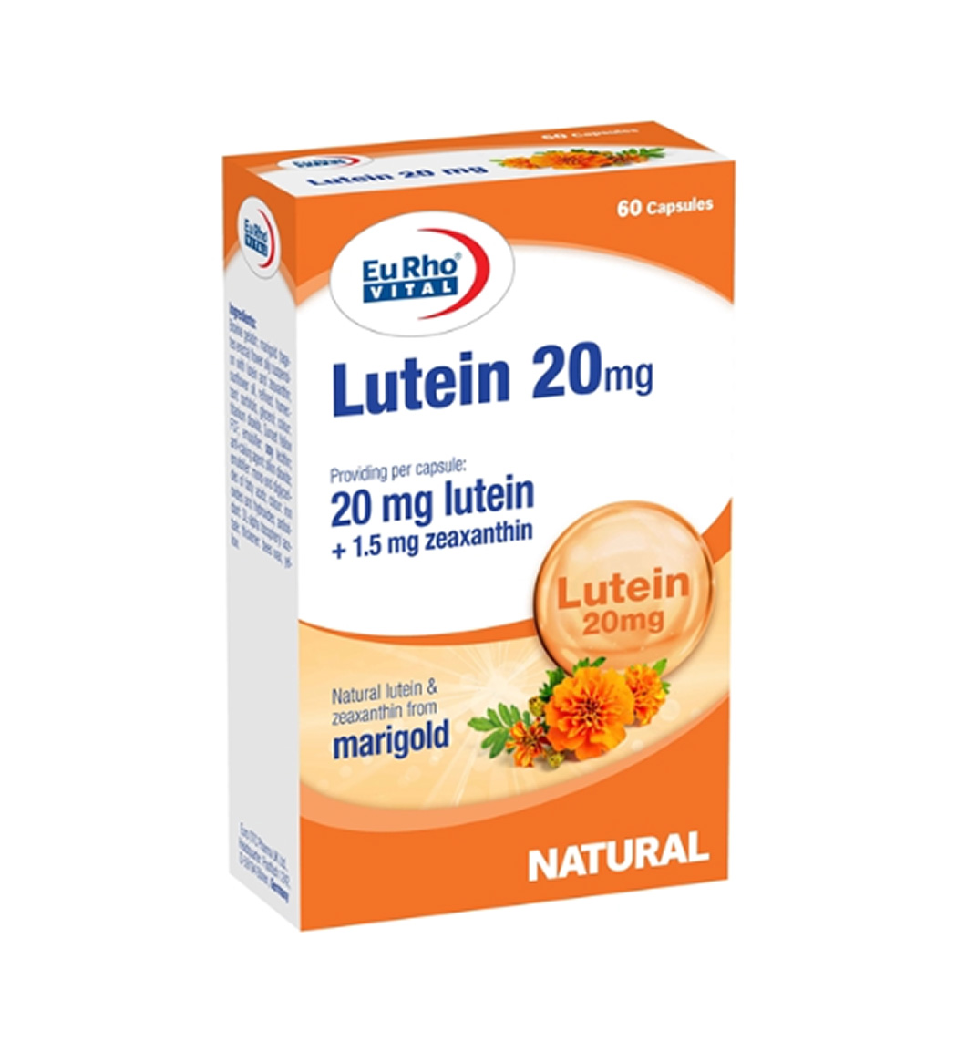 کپسول لوتئین 20 میلی گرم بسته 60 عددی