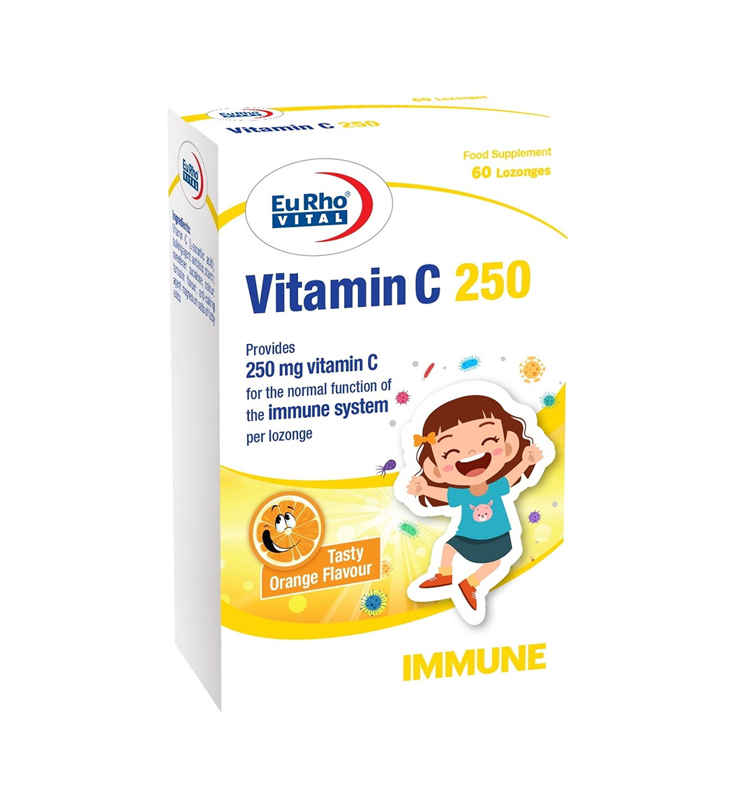 قرص جویدنی 250 میلی گرم ویتامین C بسته 60 عددی