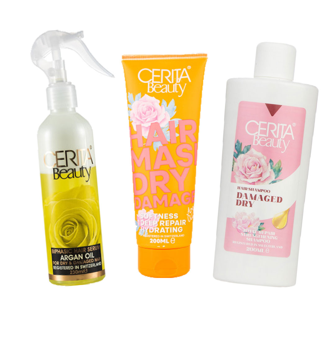 پک مراقبت از موهای خشک و آسیب دیده