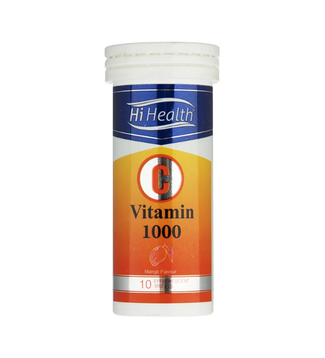 قرص جوشان ویتامین C 1000 میلی گرم با طعم انبه بسته 10 عددی