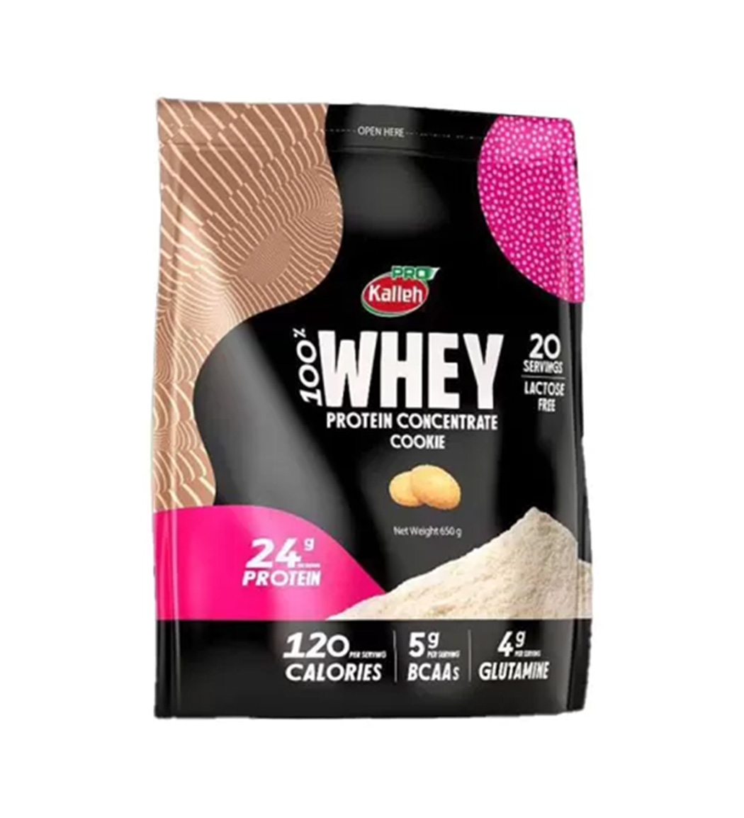 پودر پروتئین وی 100 درصد با طعم بیسکوئیت وزن 650 گرم